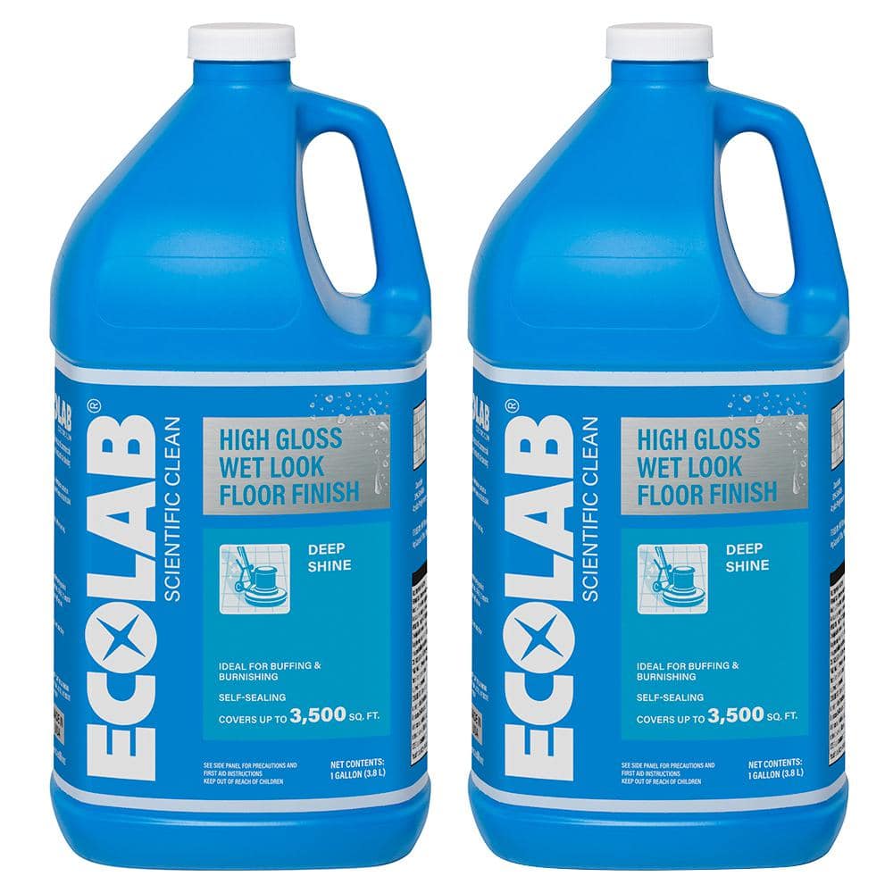 1 Gal. High Gloss Wet Look Floor Finish Protects and Restores Floor Shine, 