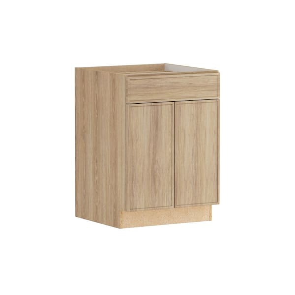 Designer Series Renly 24 in. W x 24 in. D x 34.5 in. H Assembled Slim Shaker Base Kitchen Cabinet in Sandstone