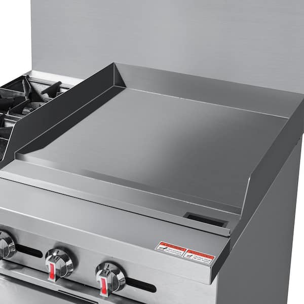 36 Commercial Range, 2 Burners, 24'' Griddle GAS Range with Oven