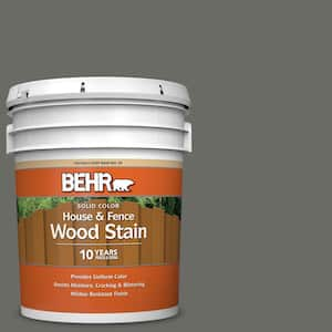 BEHR 5 Gal. #PPU18-18 Mined Coal Solid Color House And Fence Exterior ...