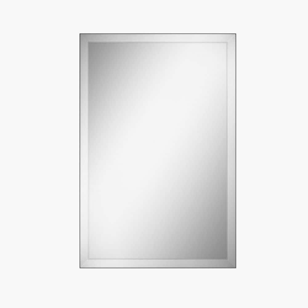 24 in. W x 36 in. H Rectangular Aluminum Alloy Framed Wall Bathroom Vanity Mirror Decorative Wall Mirror in Brown Wood price history on PriceWatchPro