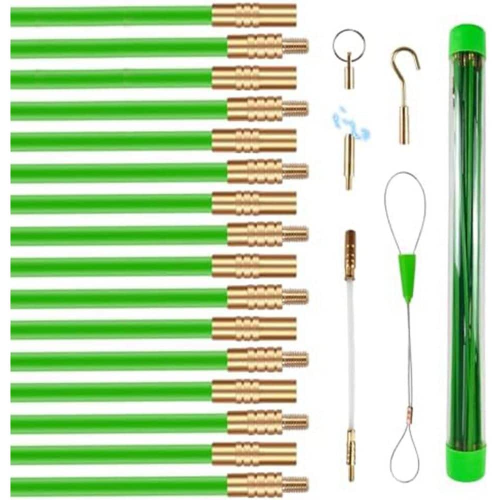 22 ft. Fiberglass Electrical Wire Puller with 6 Attachments for Cable Installation and Convenient Storage price history on PriceWatchPro
