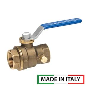 3/4 in. FIP x 3/4 in. FIP Full Port Lead Free Brass Ball Valve with Drain