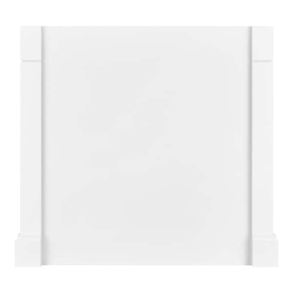 Hampton Bay Avondale 38 in. W x 34.5 in. H Kitchen Island Decorative End Panel in Alpine White
