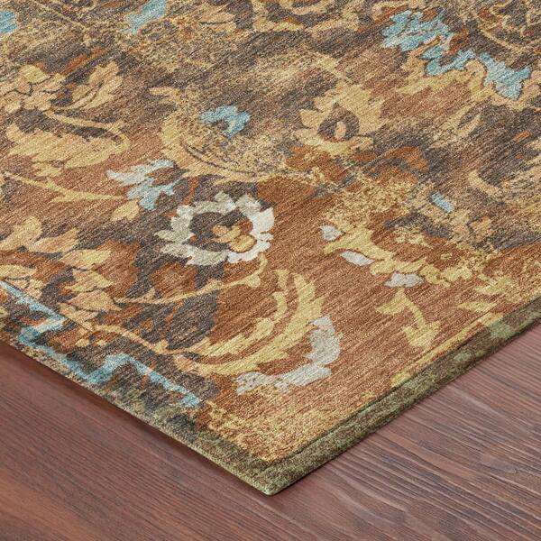 Chantille Machine Washable Indoor/Outdoor Abstract ACN2791 Paprika 10 ft. x 14 ft. Area Rug