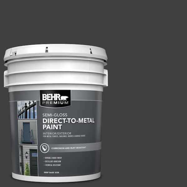 5 gal. #OSHA-8 OSHA SAFETY BLACK Semi-Gloss Direct to Metal Interior/Exterior Paint