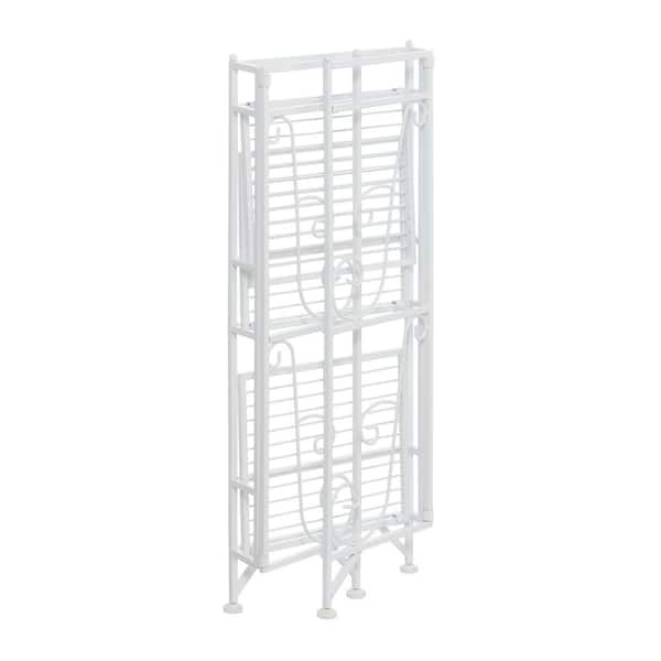 Convenience Concepts Xtra Storage 3 Tier Wide Folding Metal Shelf Lime