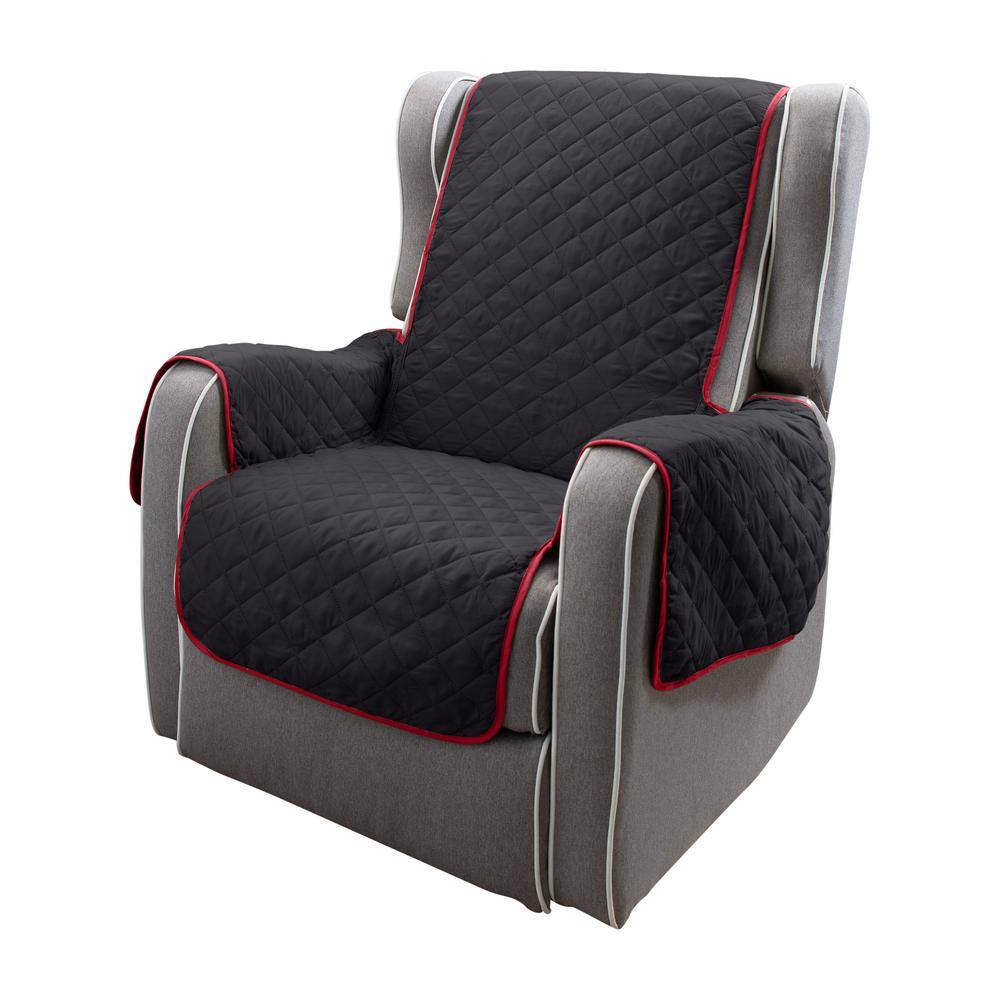 Ruby Red Quilted Puff Recliner Chair Protector