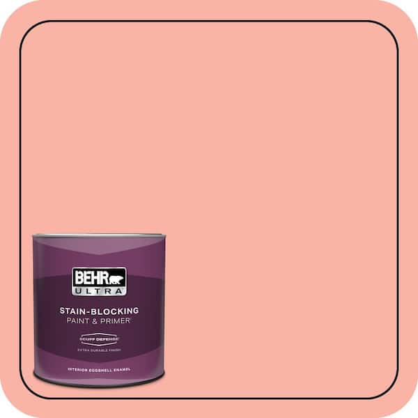 BEHR ULTRA 1 qt. #180A-3 Just Blush Extra Durable Eggshell Enamel Interior Paint & Primer
