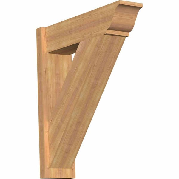 Ekena Millwork 8 in. x 32 in. x 28 in. Traditional Smooth Western Red Cedar Outlooker