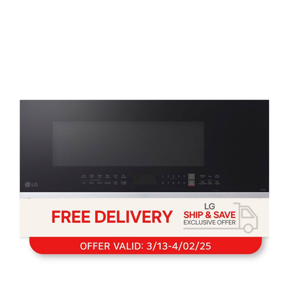 Stainless Steel Smart Over-the-Range Microwave with Sensor Cook
