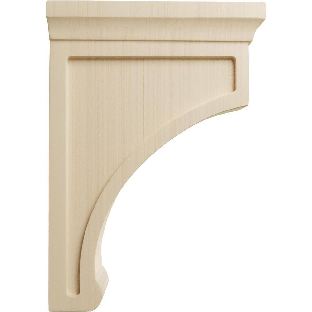 Large Rubberwood Gomez Corbel Bracket, 10" Height