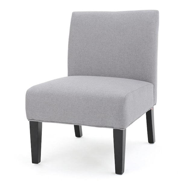 Noble House Galilea Light Grey Fabric Accent Chair