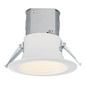 Easy-Up 4 in. White Baffle Recessed Integrated LED Kit at 93.4 CRI, 3000K, 618 Lumens