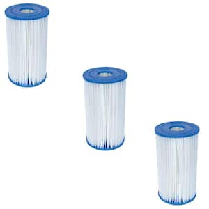 Type B Swimming Pool Pump and Type IV Replacement Filter Cartridge (3-Pack)