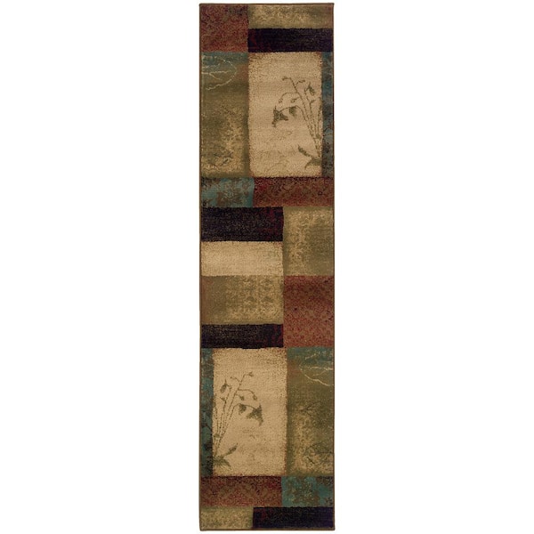 Home Decorators Collection Hillsborough Multi 2 ft. x 8 ft. Runner Rug