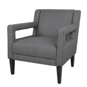 Dark Gray Vintage fabric armchair