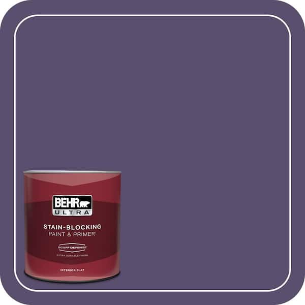 BEHR ULTRA 1 qt. #650D-7 Crowning Extra Durable Flat Interior Paint & Primer