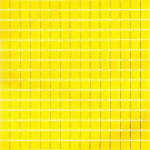 Dune 4" x 6" Glossy Lemon Yellow Glass Mosaic Uniform square Wall and Floor Sample Tile (0.13 sq. ft./Piece) (1-Pack)
