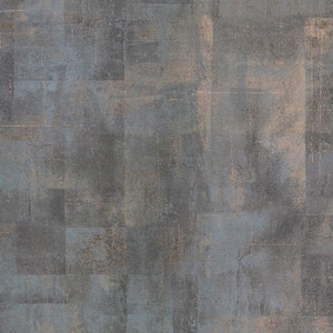Distressed Textures Teal Wallpaper Sample