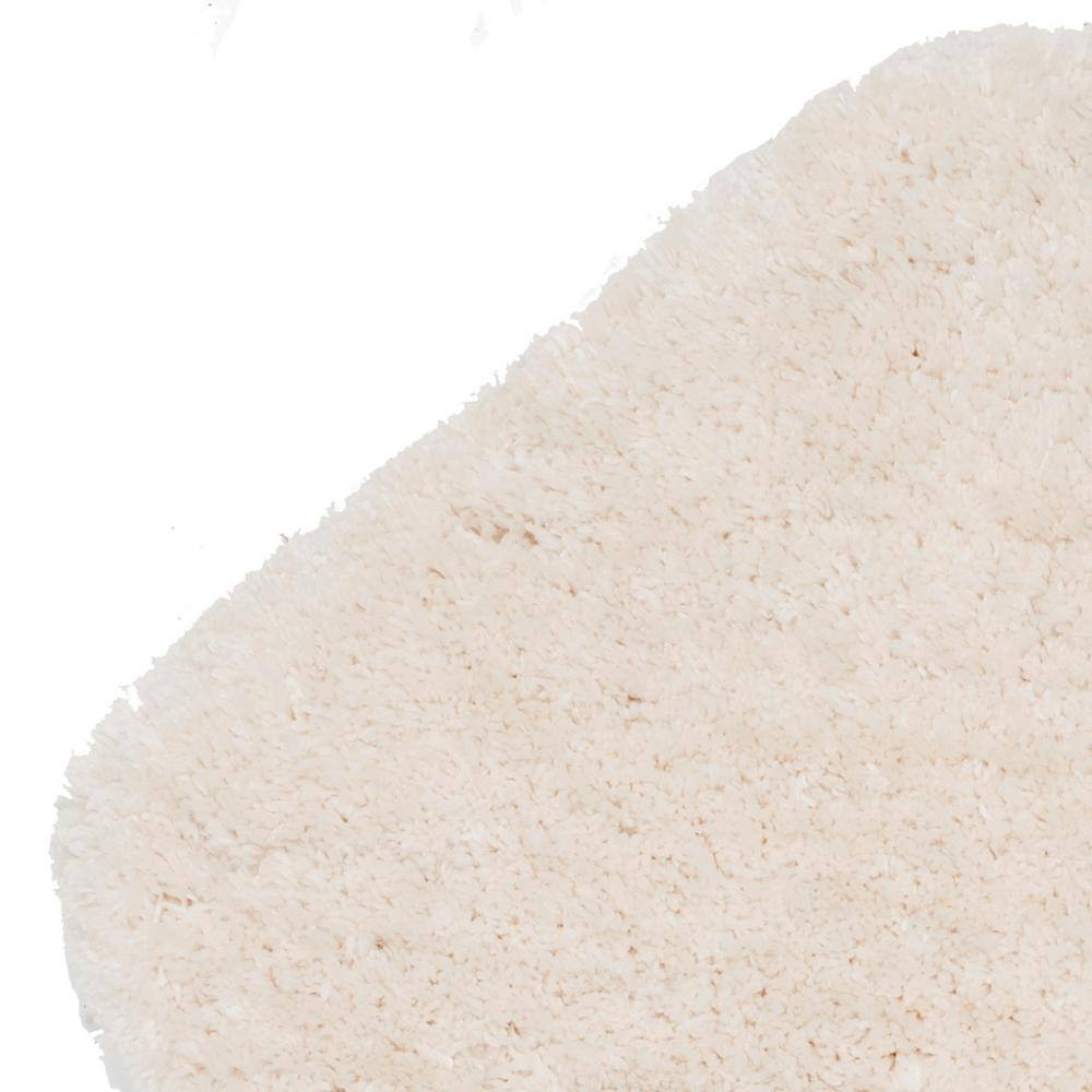 Ivory 30" Hand-Tufted Synthetic Sheepskin Shag Rug