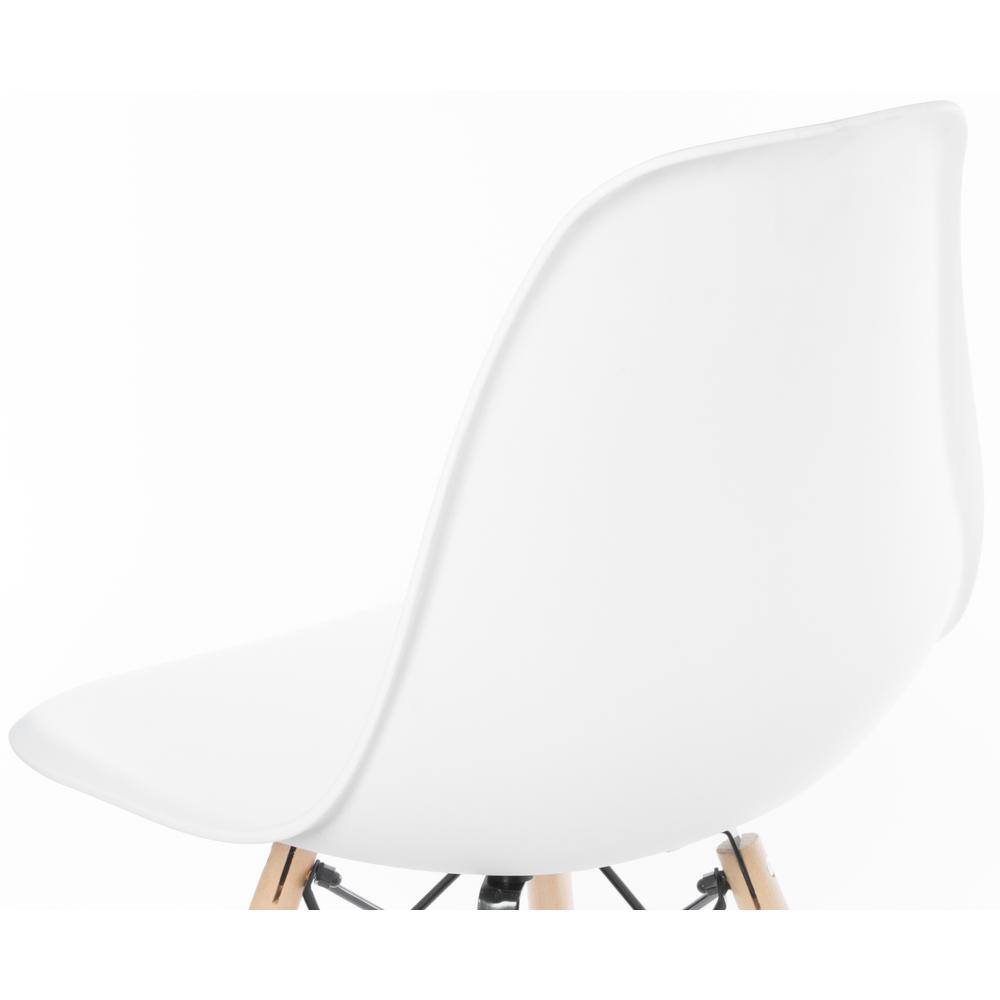 White High Back Wooden Side Chair