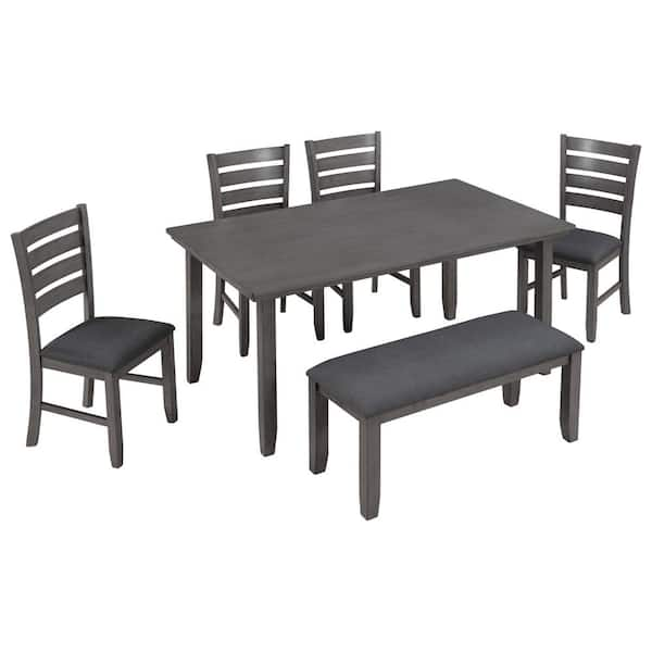 Bridson gray rectangle online table set