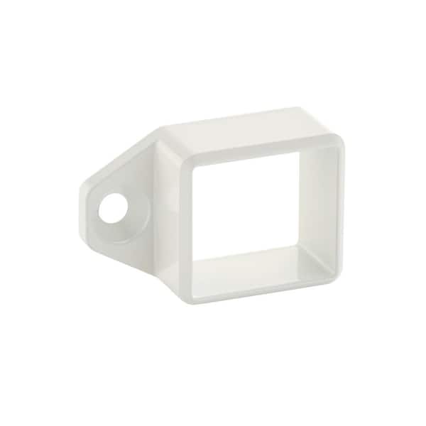 Corona White Aluminum Side Tab Square Wall Bracket