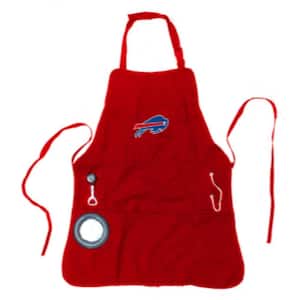 Buffalo Bills NFL 24 in. x 31 in. Cotton Canvas 5-Pocket Grilling Apron with Bottle Holder