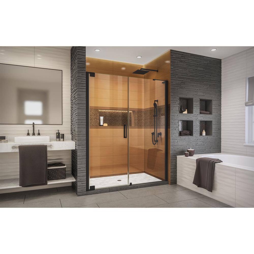 Matte Black Frameless Pivot Shower Door with ClearMax Technology