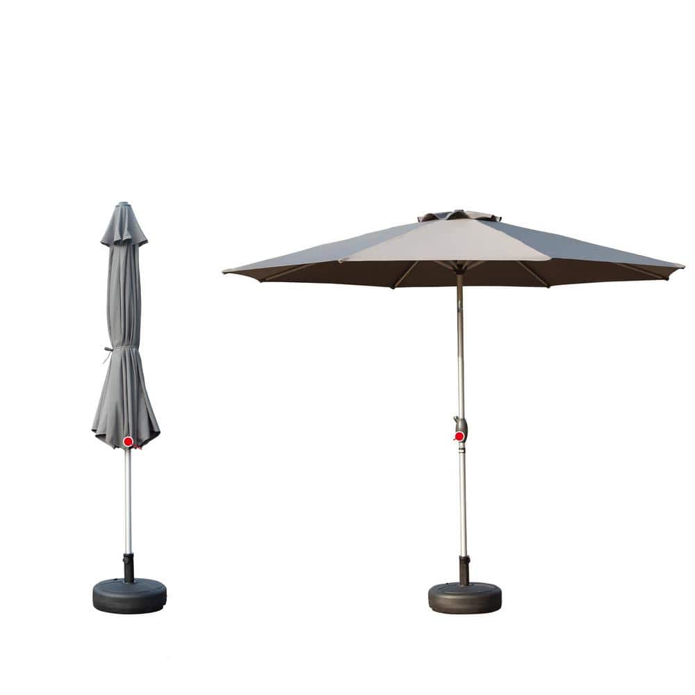 9 ft. Outdoor Table Market Patio Umbrella with Push Button Tilt and Crank i