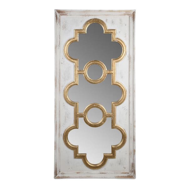 A & B Home Large Novelty Gold Classic Mirror (57.5 in. H x 27.6 in. W)