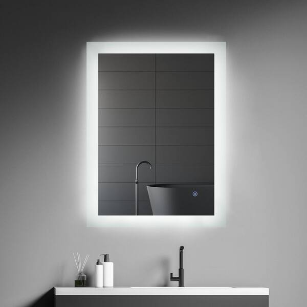 Modland Yuris 24 in. W x 32 in. H Rectangular Frameless LED Wall Mount Anti-Fog Modern Decorative Bathroom Vanity Mirror