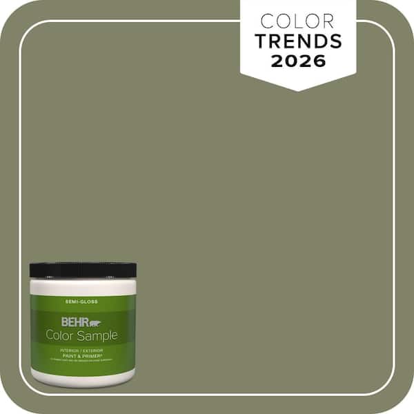 BEHR PREMIUM PLUS 8 oz. #S380-6 Ecological Semi-Gloss Interior/Exterior Paint & Primer Color Sample