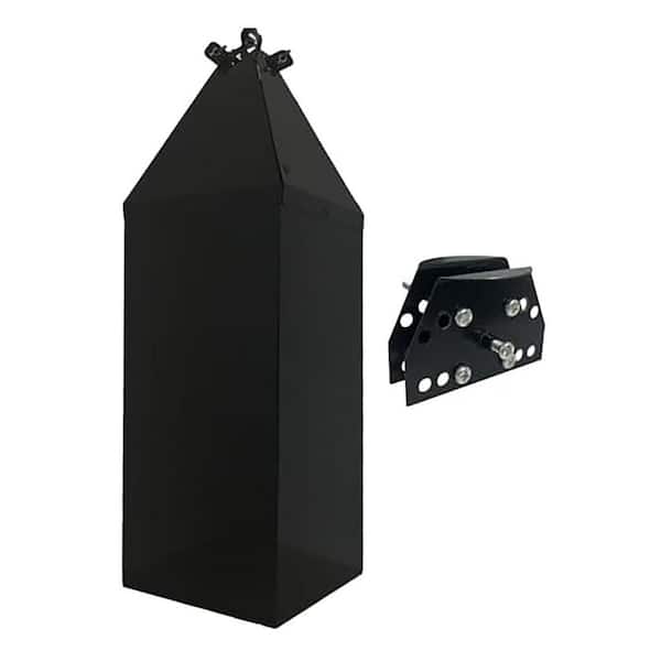 24.4 in. Adjustable Metal Non-Electric Squirrel Guard for Bird Feeders Extra Long Weatherproof Baffle Fits 4x4 Wood Post