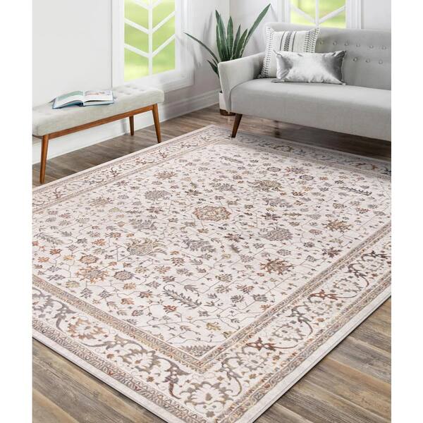 Concord Global Trading Creation Gray Shimmer 8 ft. x 10 ft
