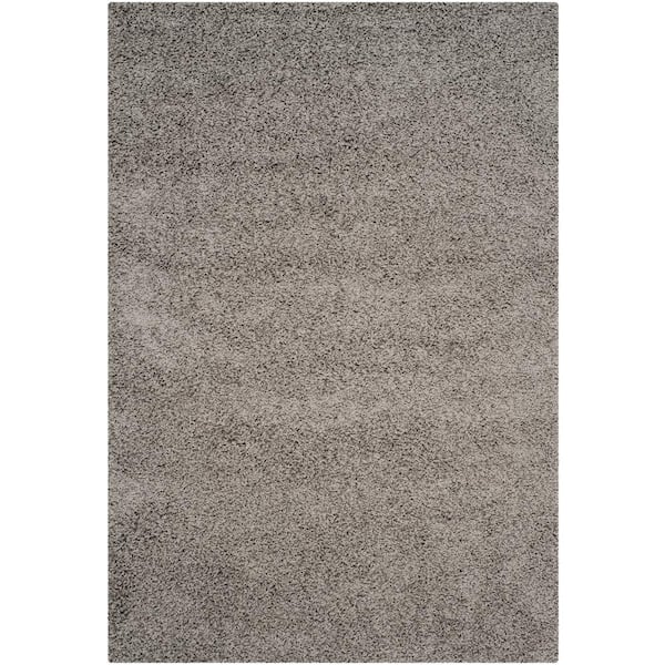 SAFAVIEH Athens Shag Light Gray 5 ft. x 8 ft. Solid Area Rug