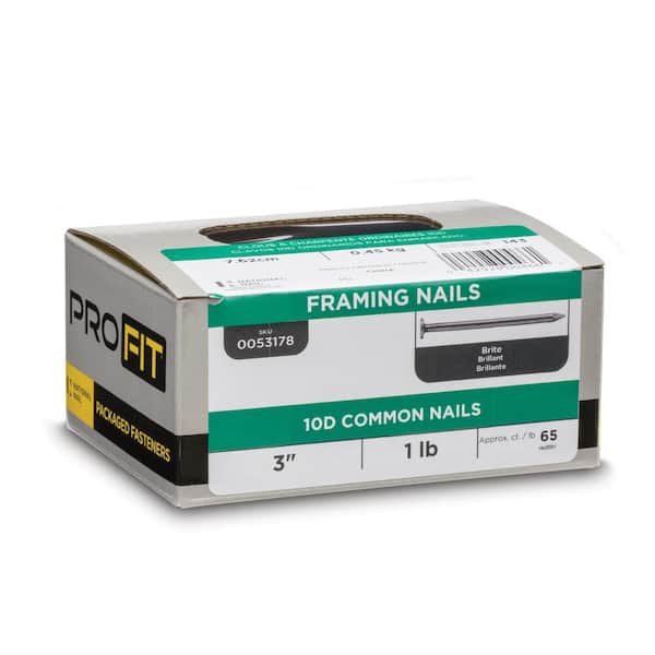 10D HOT GALV COMMON NAIL 1LB 25/MASTER - Cappys Paint and Wallpaper
