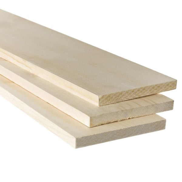 Unbranded - 1 in. x 8 in. x 6 ft. Premium Kiln-Dried Square Edge Common Softwood Boards
