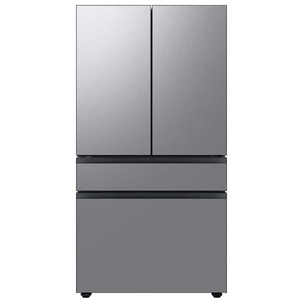 Bespoke 36 in. 23 cu. ft. Counter Depth 4-Door French Door Smart Refrigerator with Beverage Center in Stainless Steel
