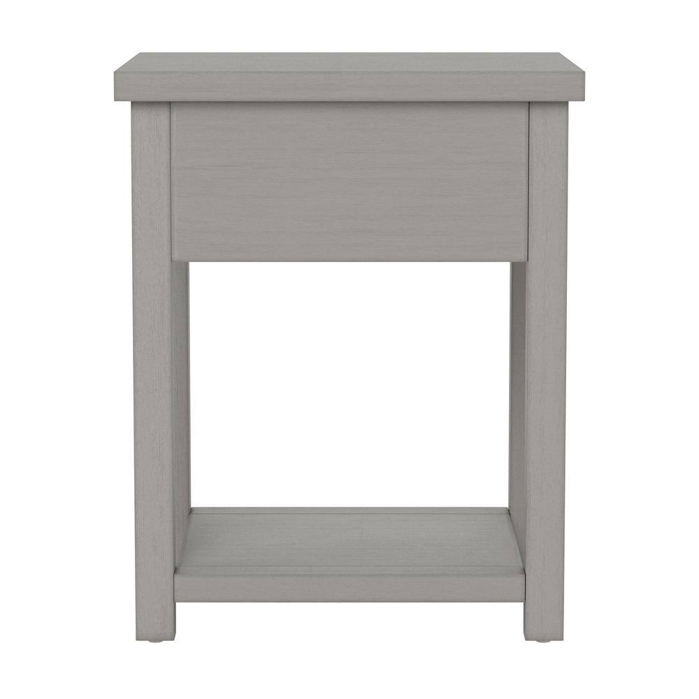 Harmony Gray Oak Rectangular Accent Table with Storage