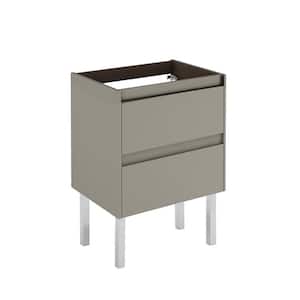 Ambra 60 Base 23.4 in. W x 17.6 in. D x 32.4 in. H Bath Vanity Cabinet without Top in Matte Sand
