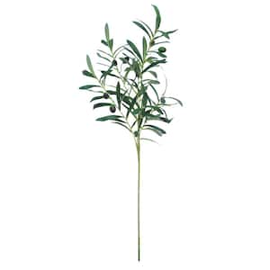 35 in. Artificial Olive Leaf Stem Plant Greenery Foliage Spray Branch (Set of 6)