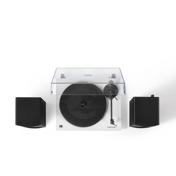 CROSLEY FURNITURE Kt6101 Turntable And Speaker Kit in White KT6101