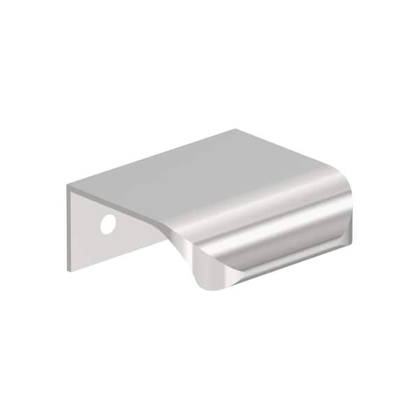 Amerock Streamline Tab 1-3/4 in. Center-to-Center (44mm) Modern Polished Chrome Cabinet Edge Pull
