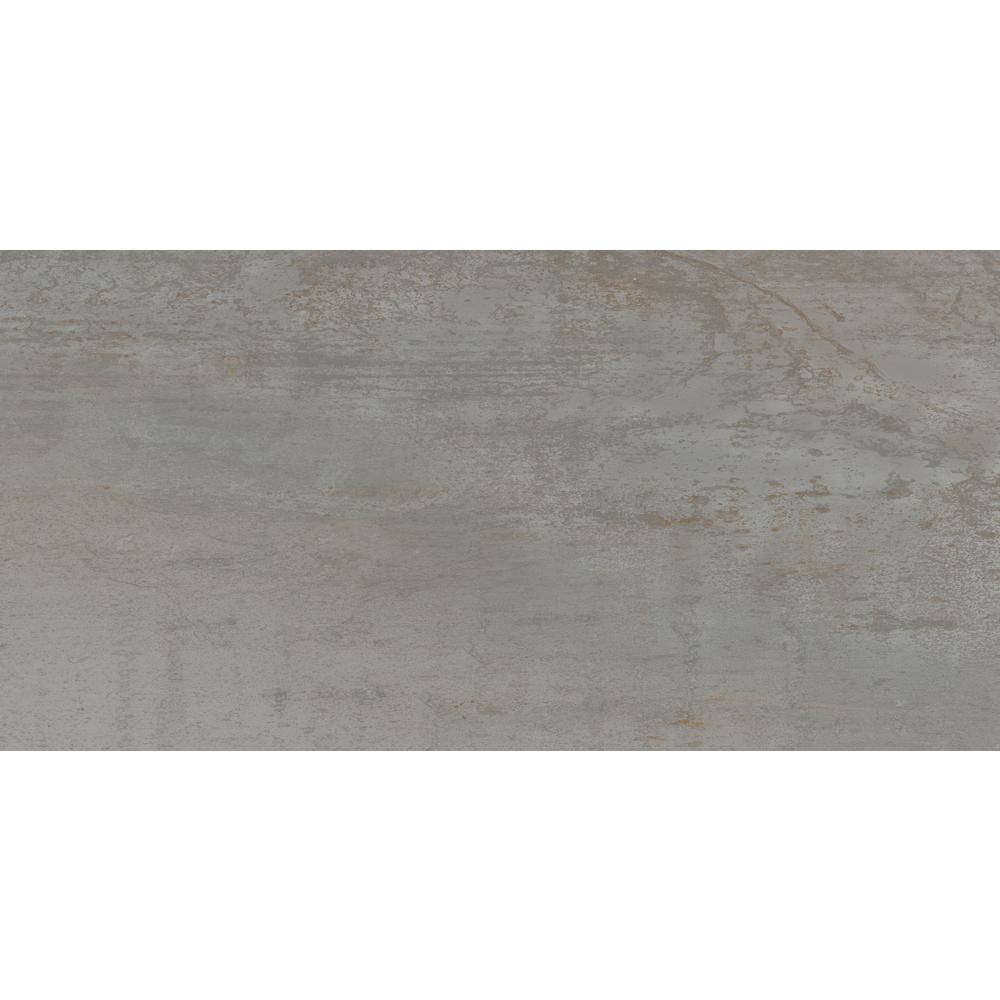 Take Home Tile Sample - Metallic Steel 4 in. x 4 in. Matte Porcelain Floor and Wall Tile