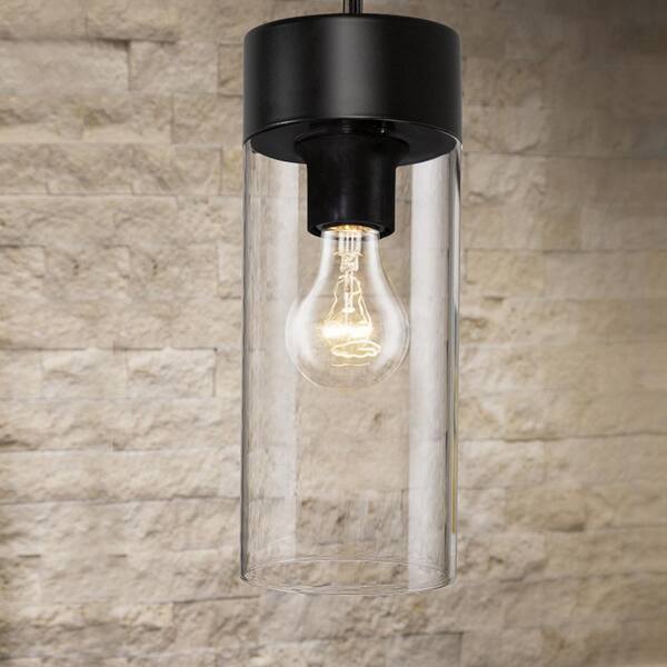 Eglo Montey 4.50 in. W x 72 in. H 1-Light Matte Black Mini-Pendant