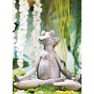15" Gray Yoga Frog