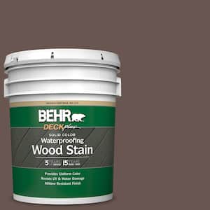 5 gal. #N180-7 Oiled Teak Solid Color Waterproofing Exterior Wood Stain