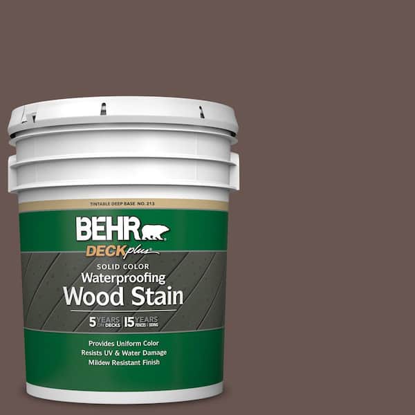 5 gal. #N180-7 Oiled Teak Solid Color Waterproofing Exterior Wood Stain
